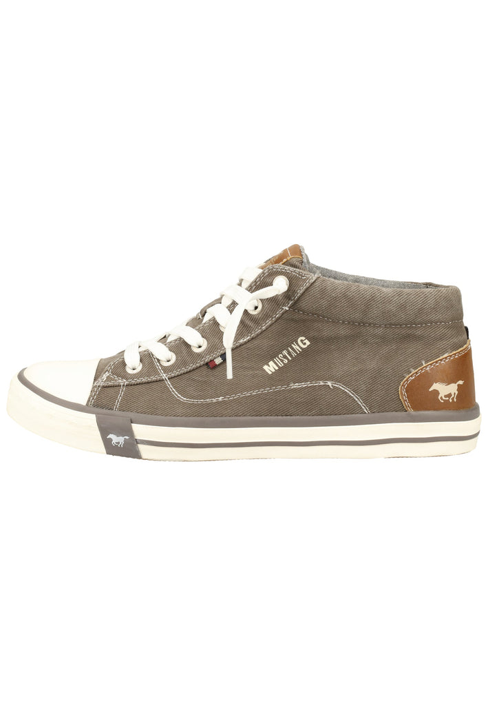 Mustang Sneaker Lederimitat/Textil Grau - surf4shoes