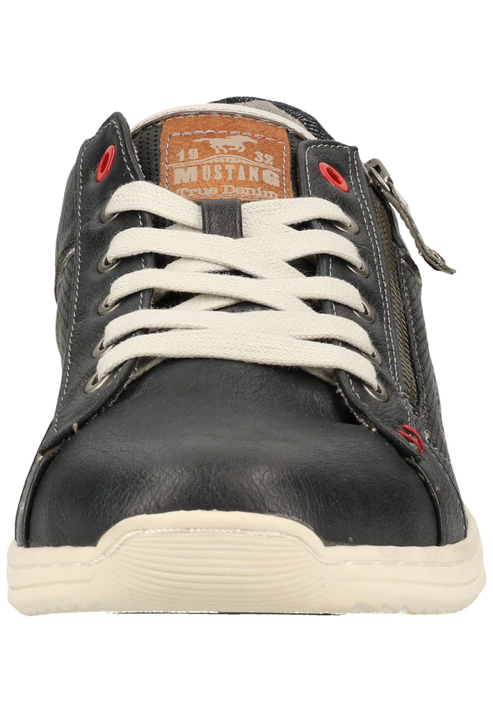Mustang Halbschuhe Lederimitat/Textil Navy - surf4shoes