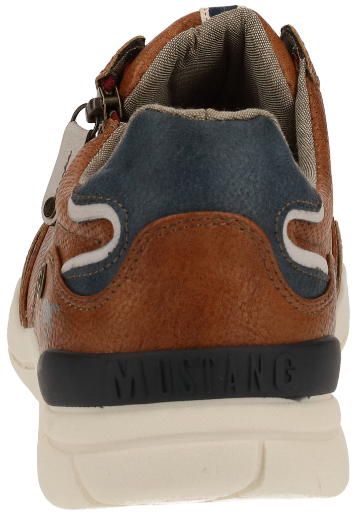 Mustang Sneaker Lederimitat Cognac - surf4shoes