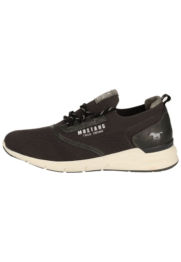 Mustang Halbschuhe Lederimitat/Textil Graphit - surf4shoes