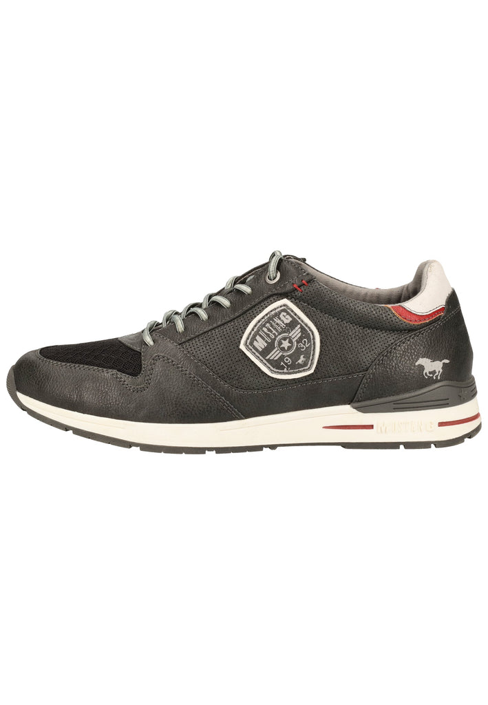 Mustang Halbschuhe Lederimitat/Textil Graphit - surf4shoes
