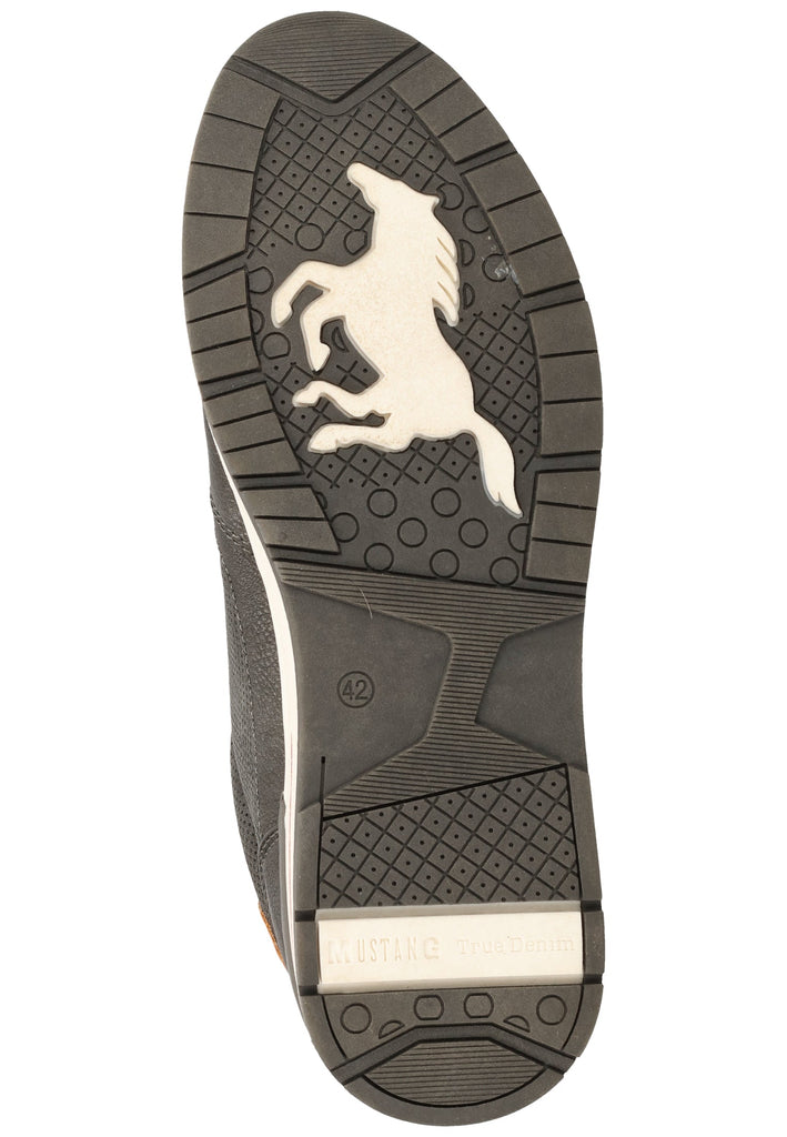 Mustang Halbschuhe Lederimitat/Textil Graphit - surf4shoes