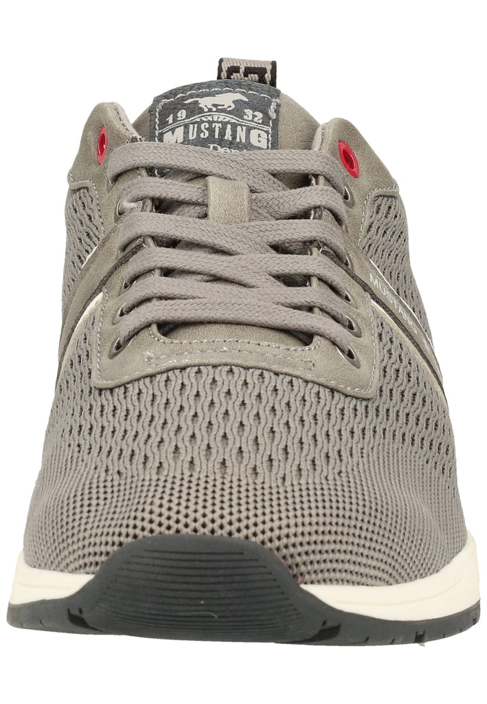 Mustang Halbschuhe Lederimitat/Textil Grau - surf4shoes