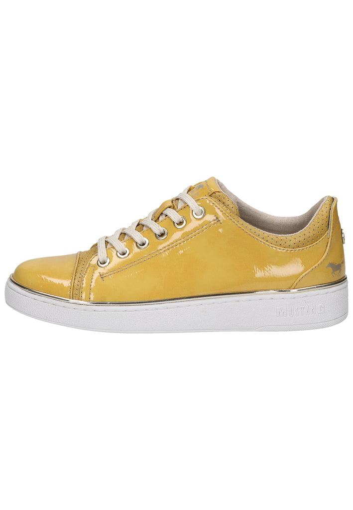 Mustang Sneaker Lederimitat Gelb - surf4shoes