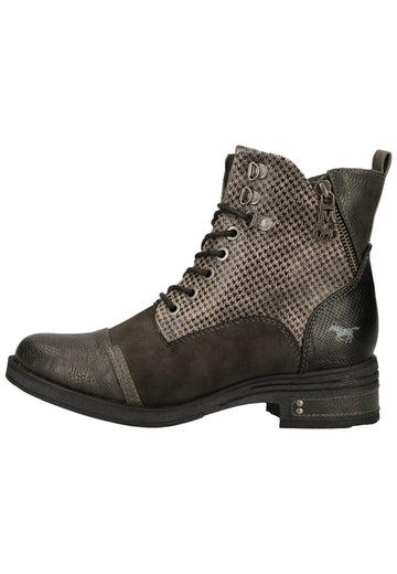 Mustang Stiefelette Lederimitat Graphit Warmfutter - surf4shoes