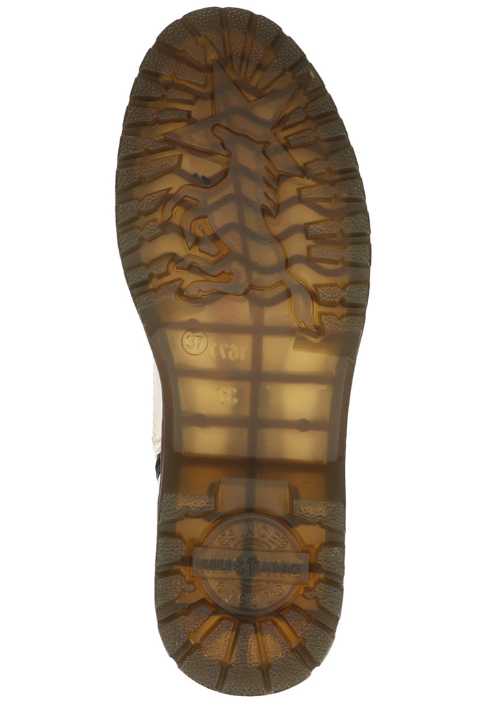 Mustang Stiefelette Lederimitat Weiß - surf4shoes
