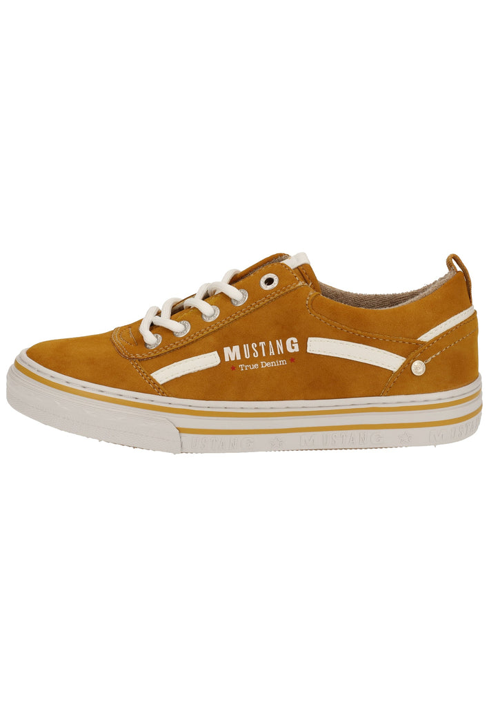 Mustang Sneaker Lederimitat Gelb Warmfutter - surf4shoes