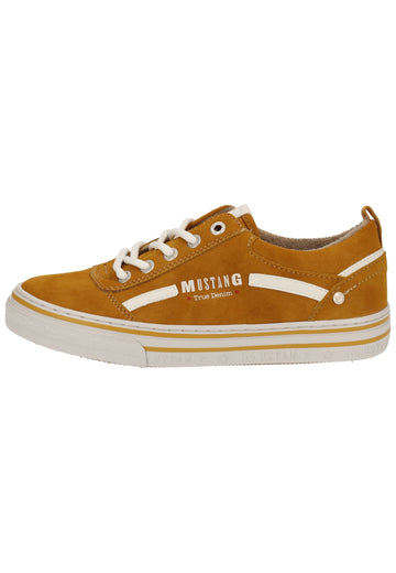 Mustang Sneaker Lederimitat Gelb Warmfutter - surf4shoes