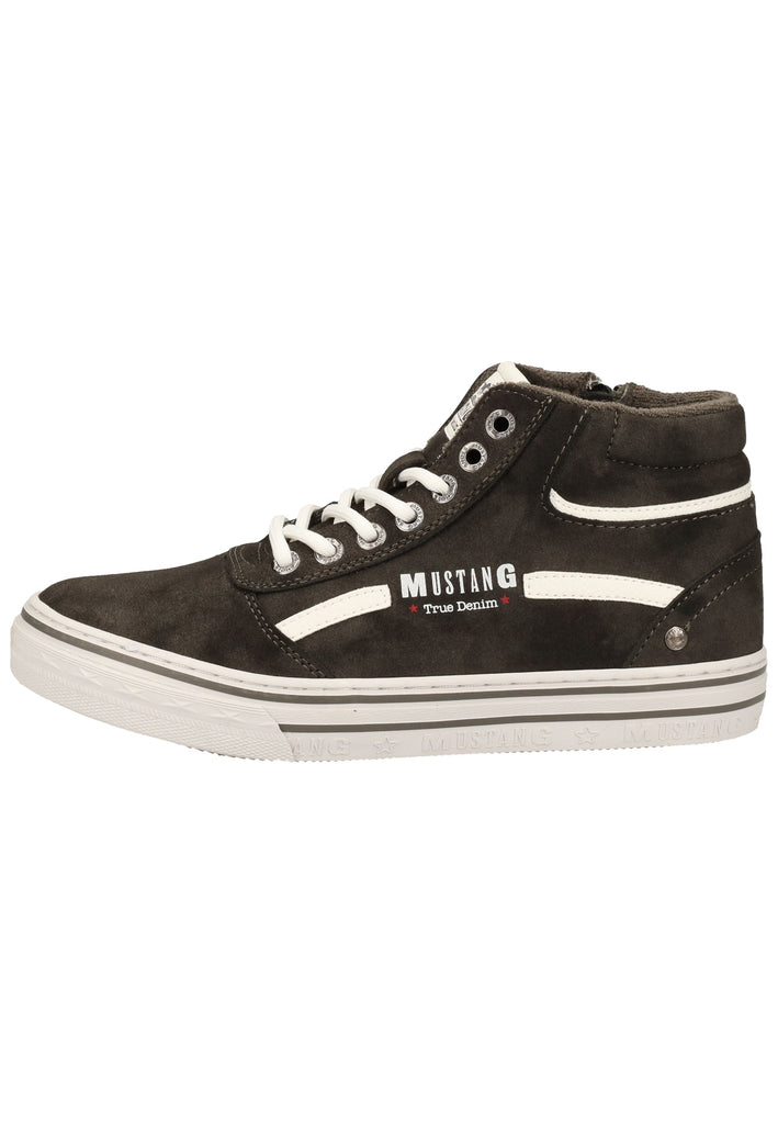 Mustang Sneaker Lederimitat Dunkelgrau - surf4shoes