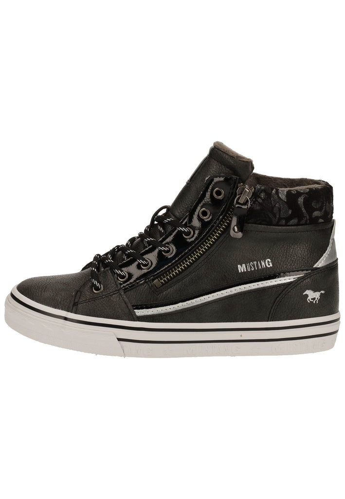 Mustang Sneaker Lederimitat Graphit Warmfutter - surf4shoes
