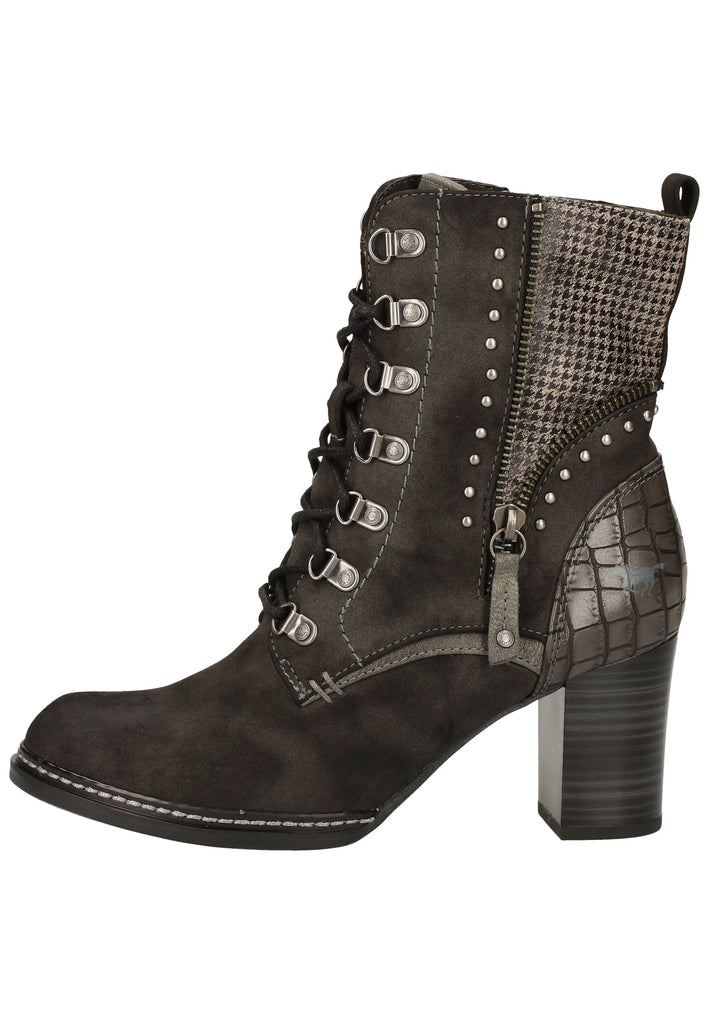 Mustang Stiefelette Lederimitat Dunkelgrau - surf4shoes