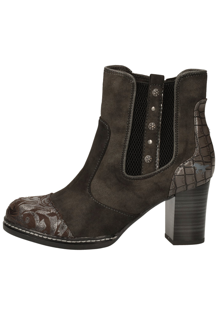 Mustang Stiefelette Lederimitat/Textil Dunkelgrau - surf4shoes