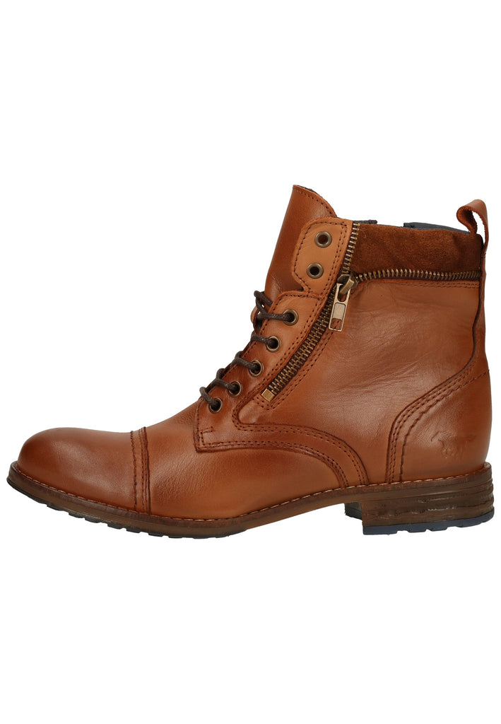 Mustang Stiefelette Leder Cognac - surf4shoes