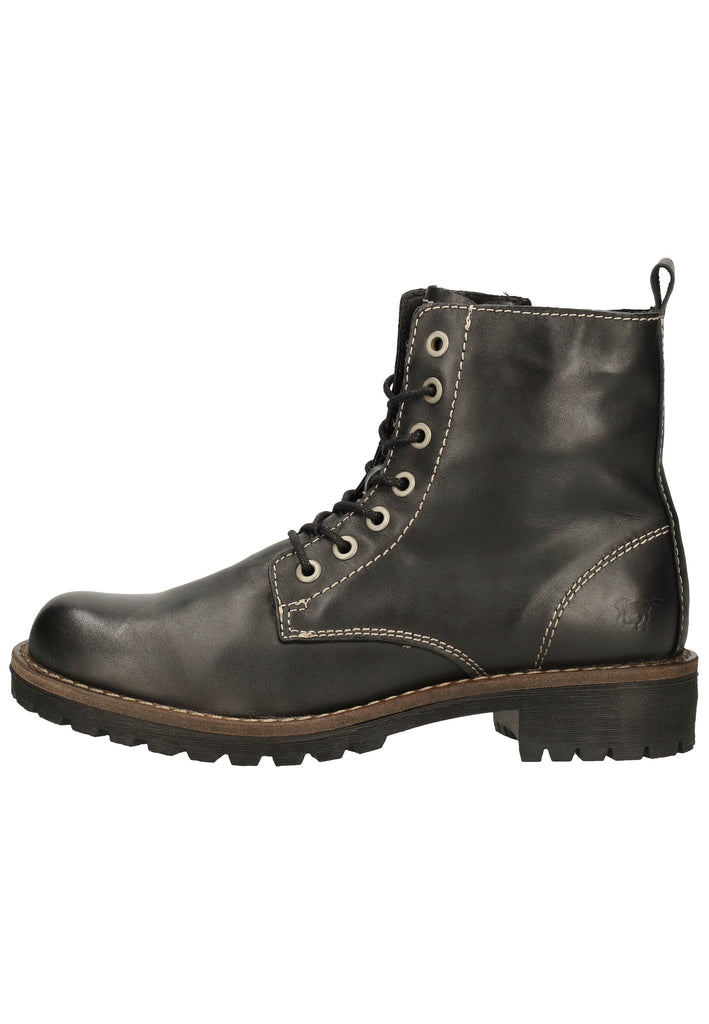 Mustang Stiefelette Leder Schwarz Warmfutter - surf4shoes
