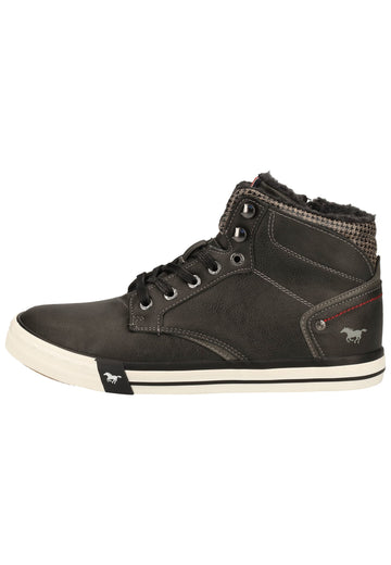 Mustang Sneaker Lederimitat Graphit Warmfutter - surf4shoes