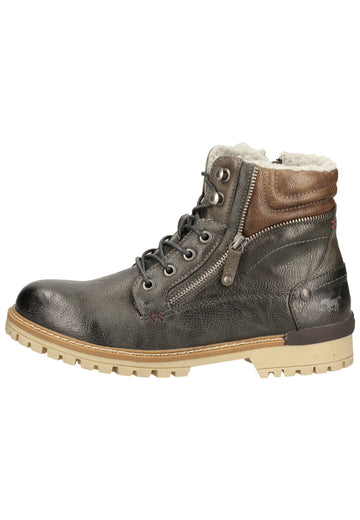 Mustang Stiefelette Lederimitat Graphit Warmfutter - surf4shoes