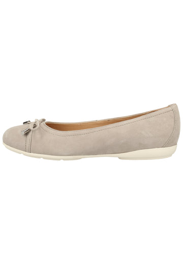 Geox Ballerinas Veloursleder Grau - surf4shoes
