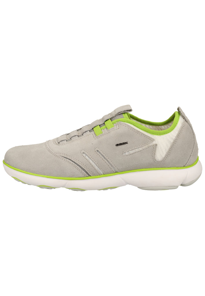 Geox Sneaker Veloursleder/Textil Grau/Grün - surf4shoes