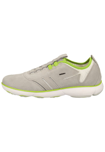 Geox Sneaker Veloursleder/Textil Grau/Grün - surf4shoes