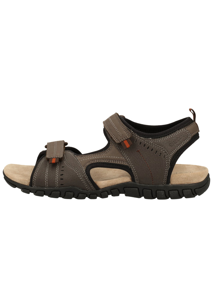 Geox Sandalen Lederimitat/Textil Coffee - surf4shoes