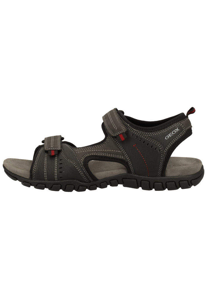 Geox Sandalen Lederimitat/Textil Schwarz - surf4shoes