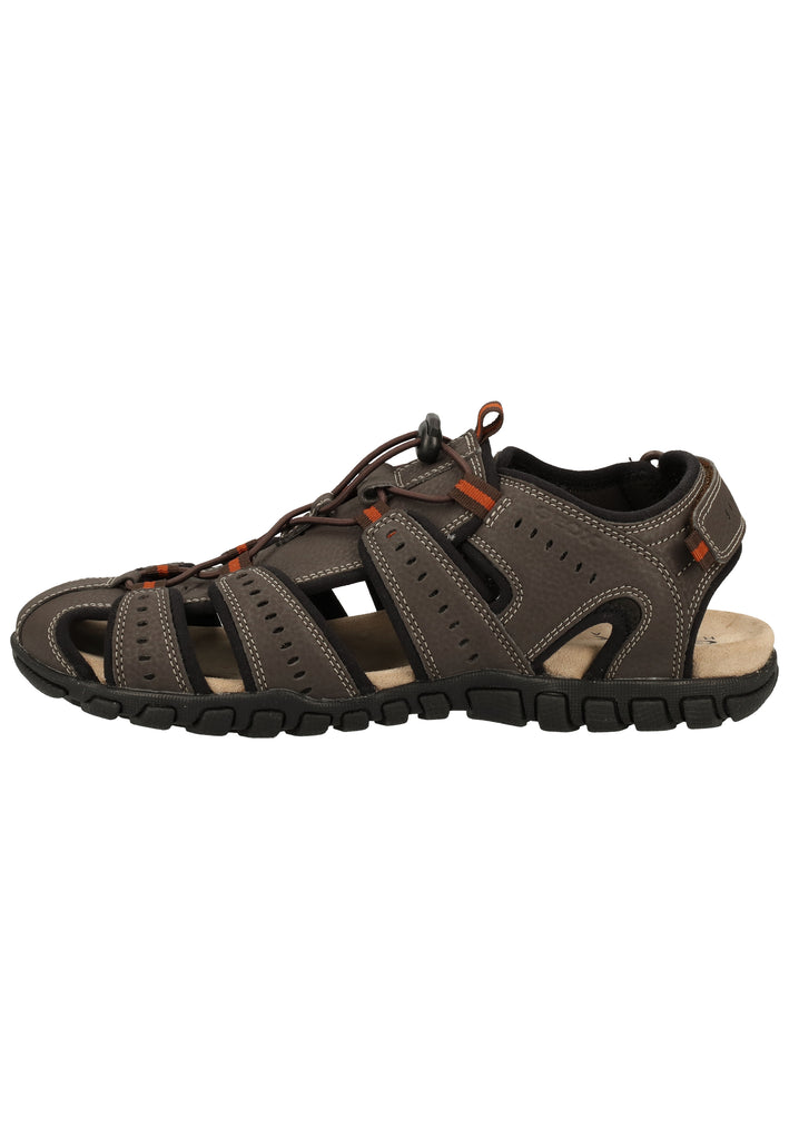 Geox Sandalen Lederimitat/Textil Coffee - surf4shoes