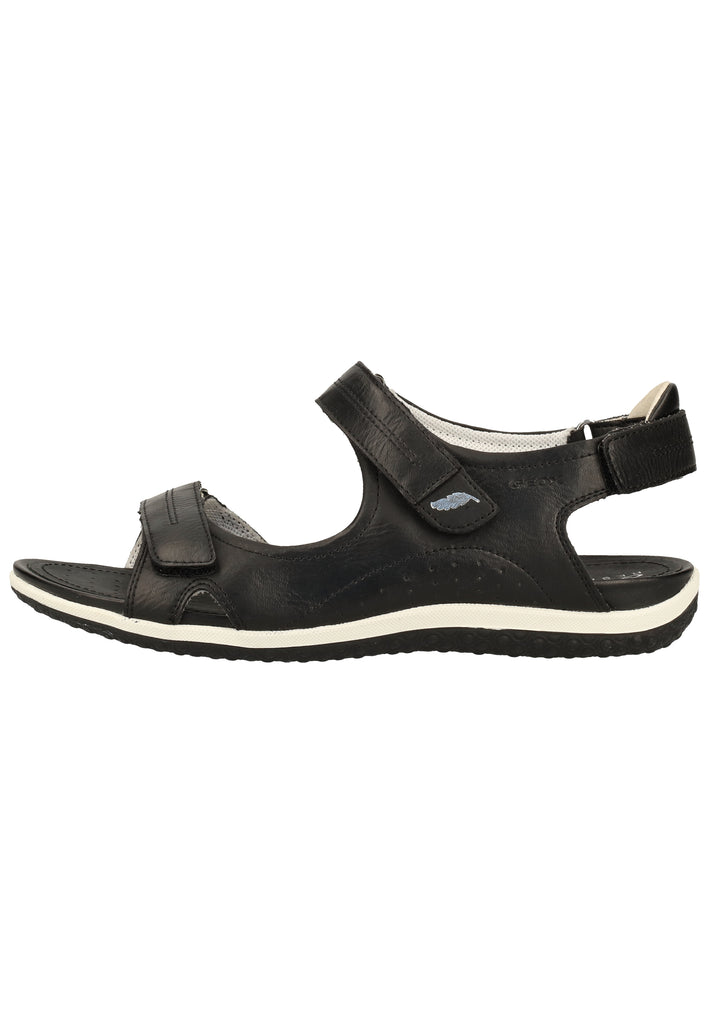 Geox Sandalen Lederimitat Schwarz - surf4shoes