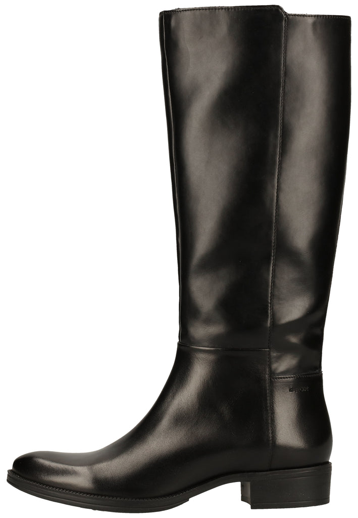 Geox Stiefel Leder/Synthetik Schwarz - surf4shoes