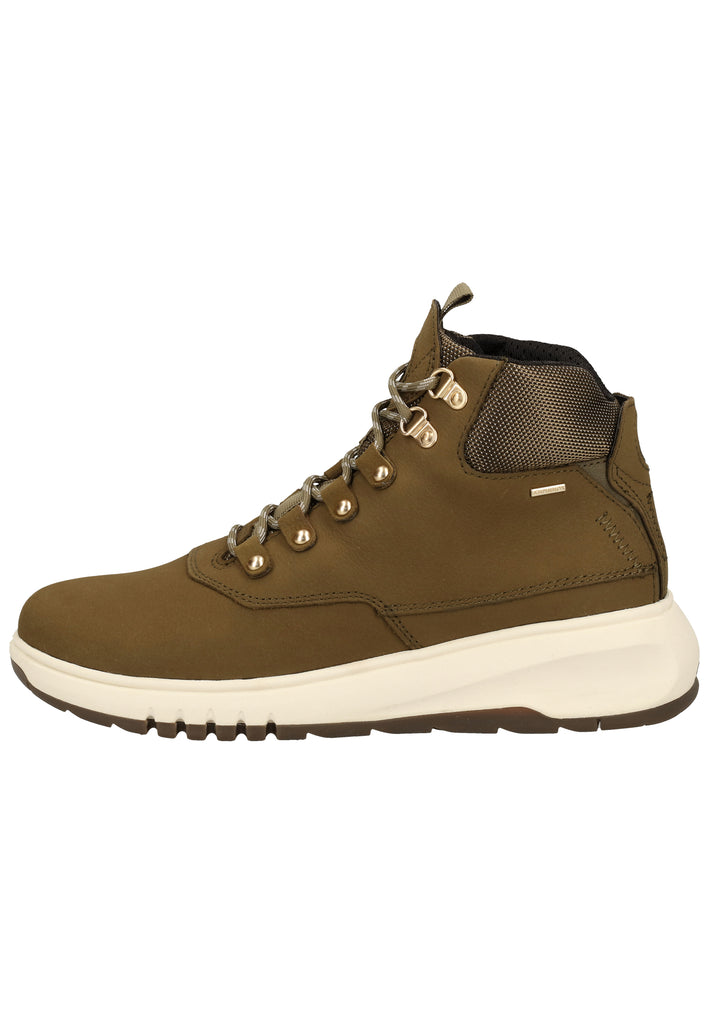 Geox Stiefelette Nubukleder/Textil Oliv - surf4shoes