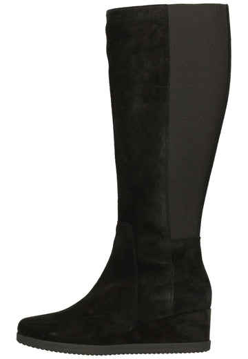 Geox Stiefel Veloursleder Schwarz - surf4shoes