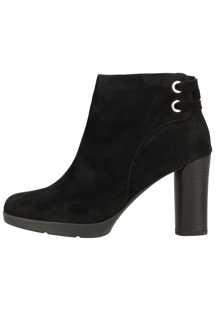 Geox Stiefelette Veloursleder Schwarz - surf4shoes