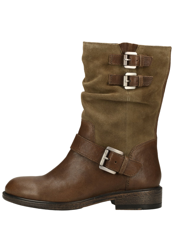 Geox Stiefelette Leder Oliv - surf4shoes