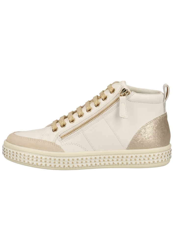 Geox Sneaker Leder Weiß/Beige - surf4shoes