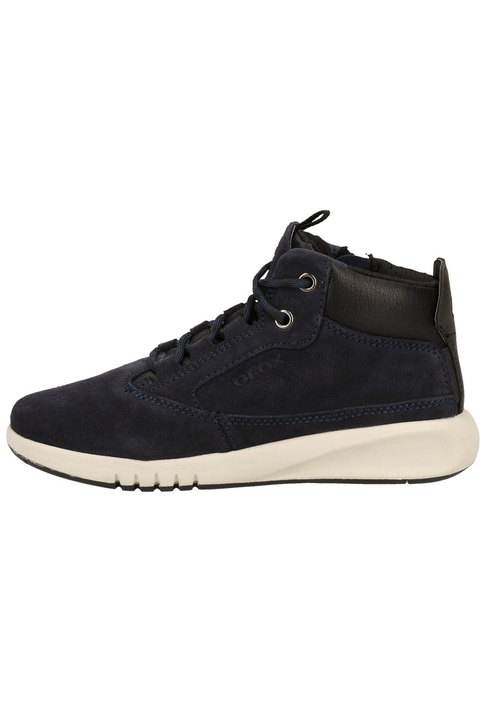 Geox Stiefelette Veloursleder/Synthetik Navy/Rot - surf4shoes