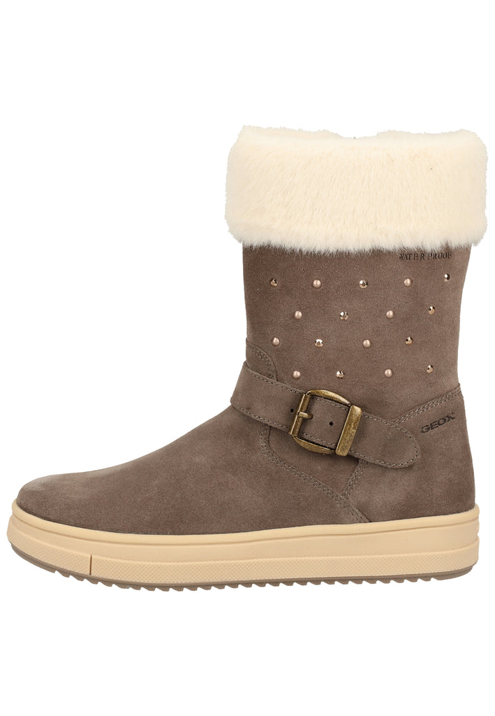 Geox Stiefel Veloursleder/Textil Grau Warmfutter - surf4shoes
