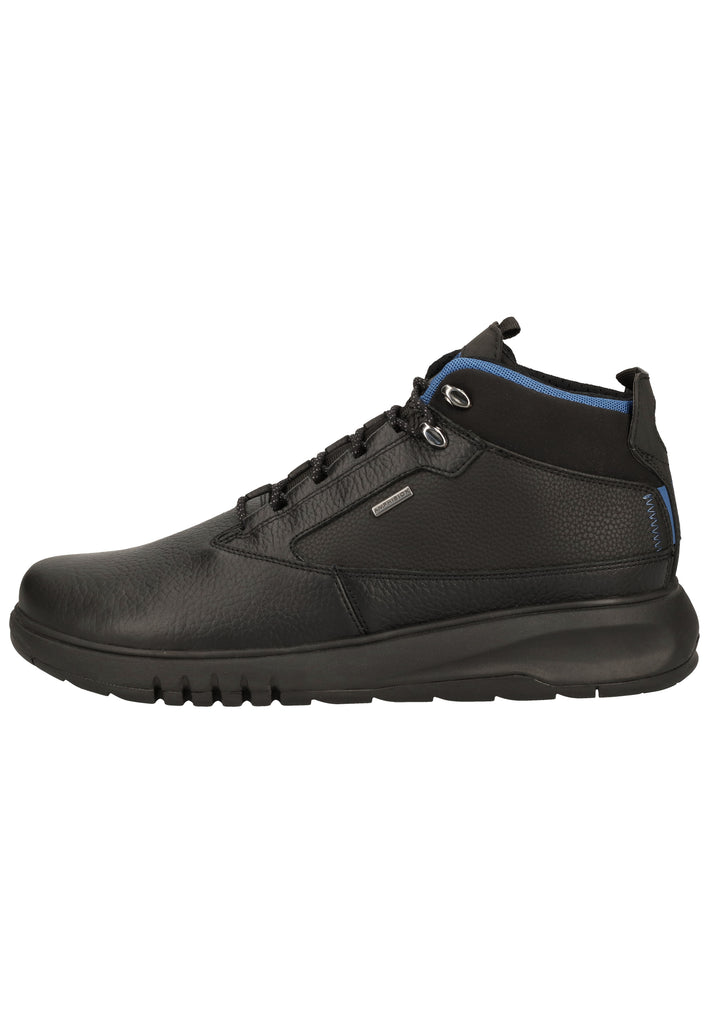 Geox Stiefelette Leder/Textil Schwarz - surf4shoes
