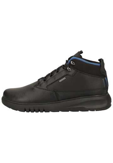 Geox Stiefelette Leder/Textil Schwarz - surf4shoes