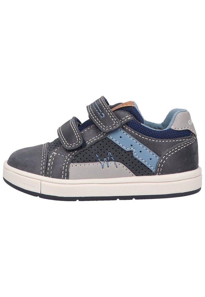 Geox Sneaker Leder/Synthetik Navy/Grau - surf4shoes