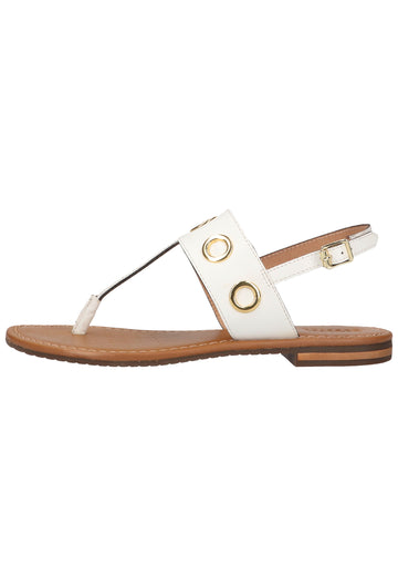 Geox Zehensteg Leder Weiß - surf4shoes