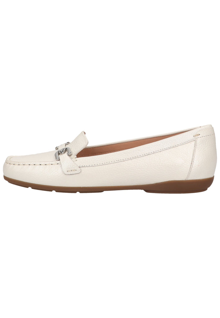 Geox Slipper Leder Weiß - surf4shoes