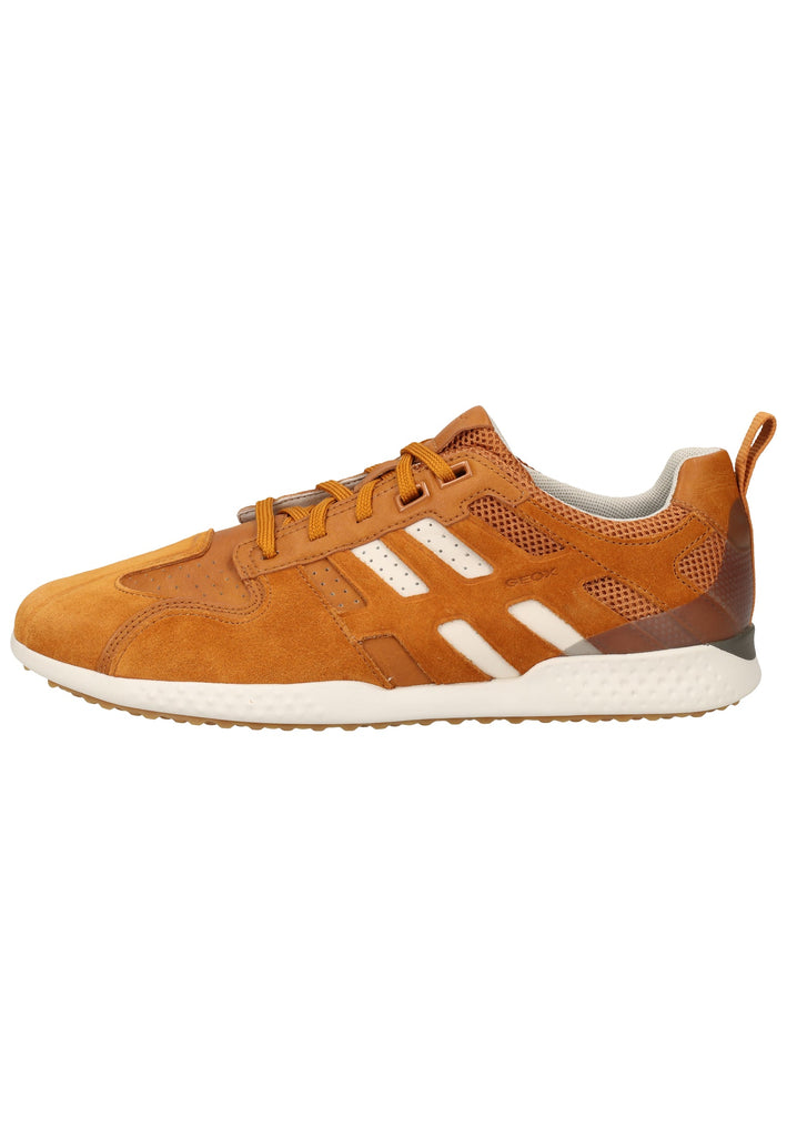 Geox Sneaker Veloursleder/Textil Gelb/Weiß - surf4shoes