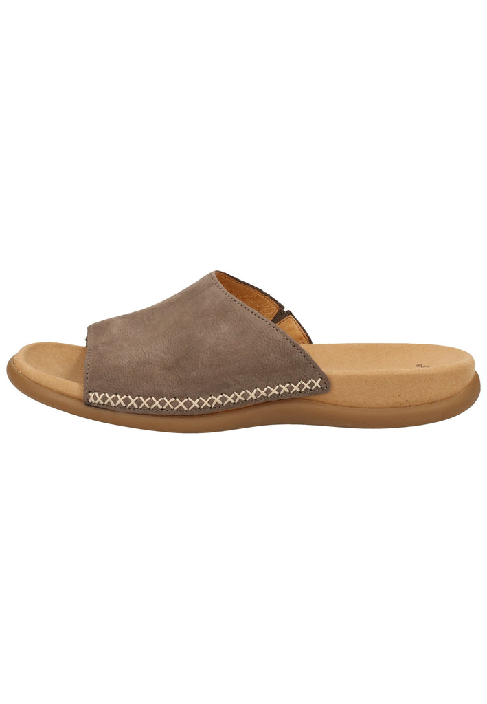 Gabor Pantoletten Nubukleder Fumo - surf4shoes