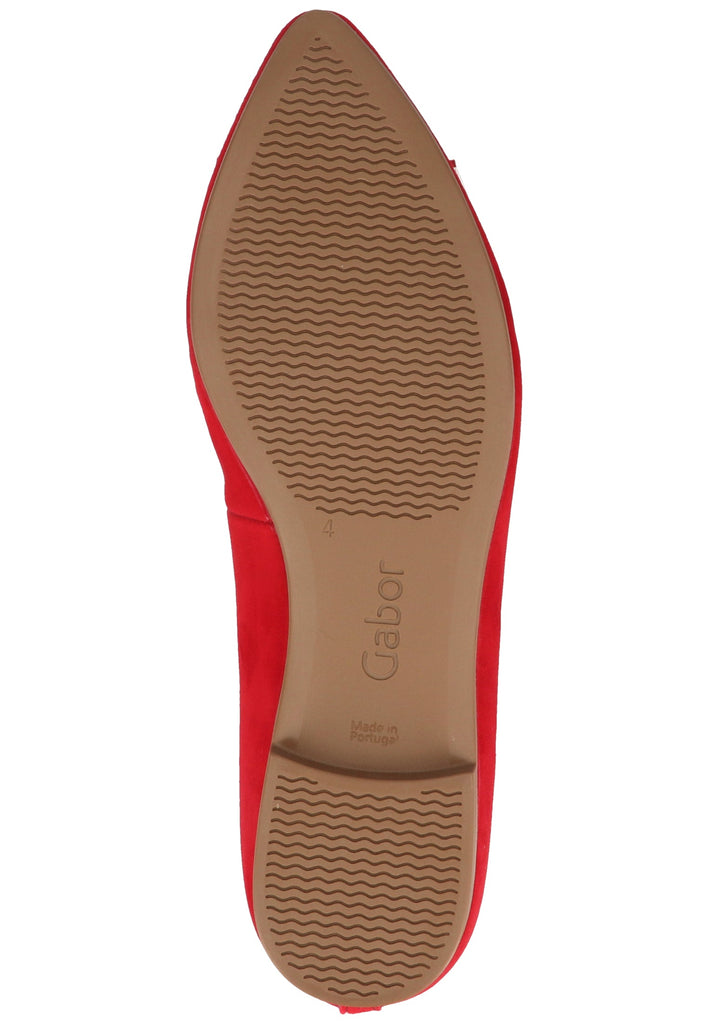 Gabor Ballerinas Leder Rubinrot - surf4shoes