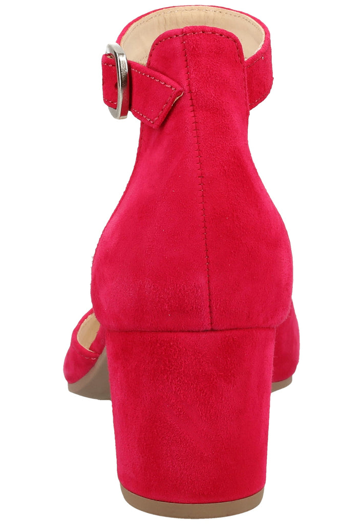 Gabor Sandalen Veloursleder Fuchsia - surf4shoes