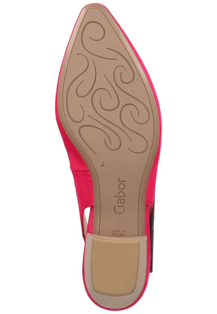 Gabor Pumps Samt Fuchsia - surf4shoes