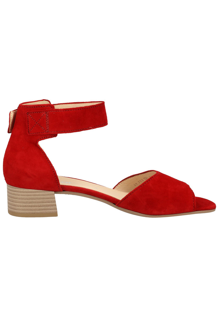 Gabor Sandalen Veloursleder Rubinrot - surf4shoes