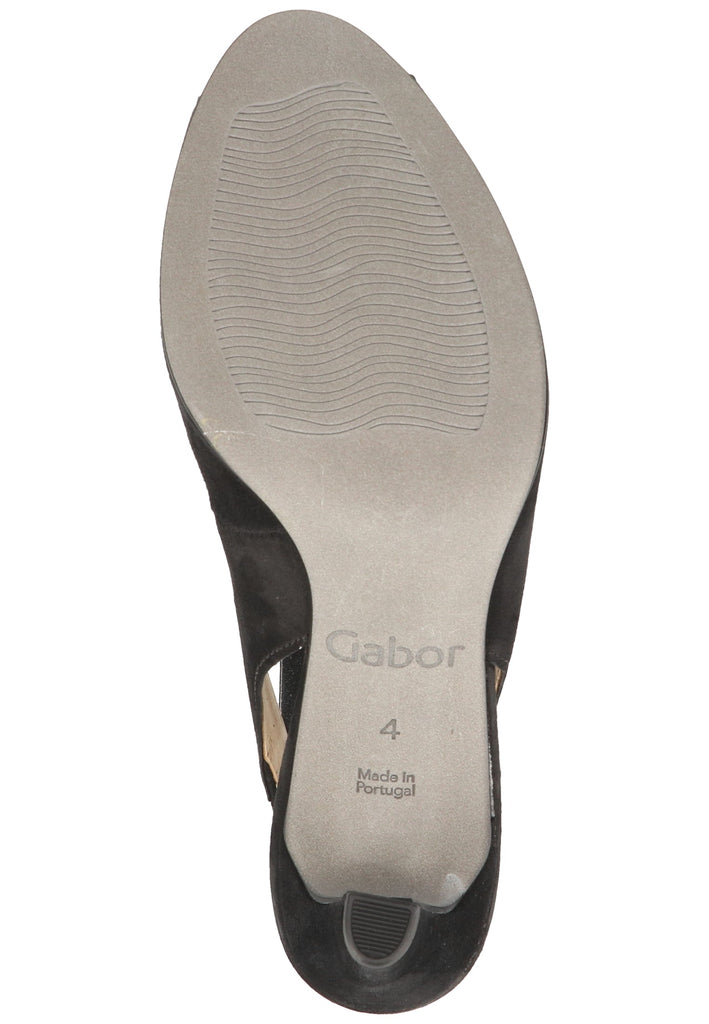 Gabor Pumps Lederimitat Schwarz - surf4shoes