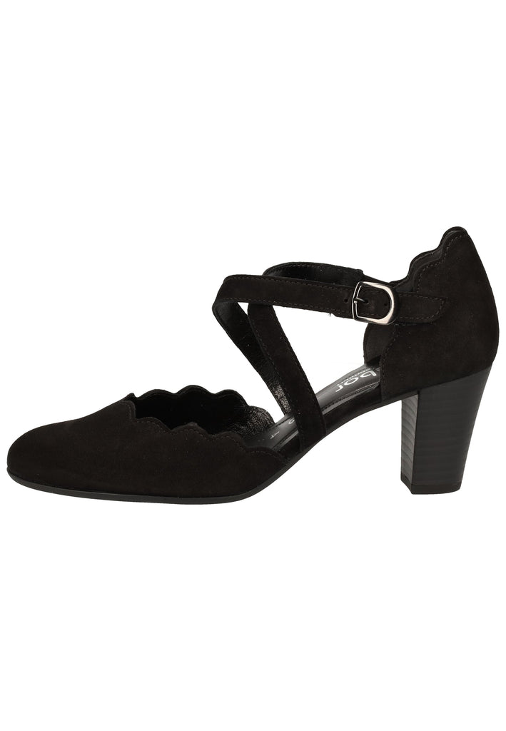 Gabor Pumps Lederimitat Schwarz - surf4shoes