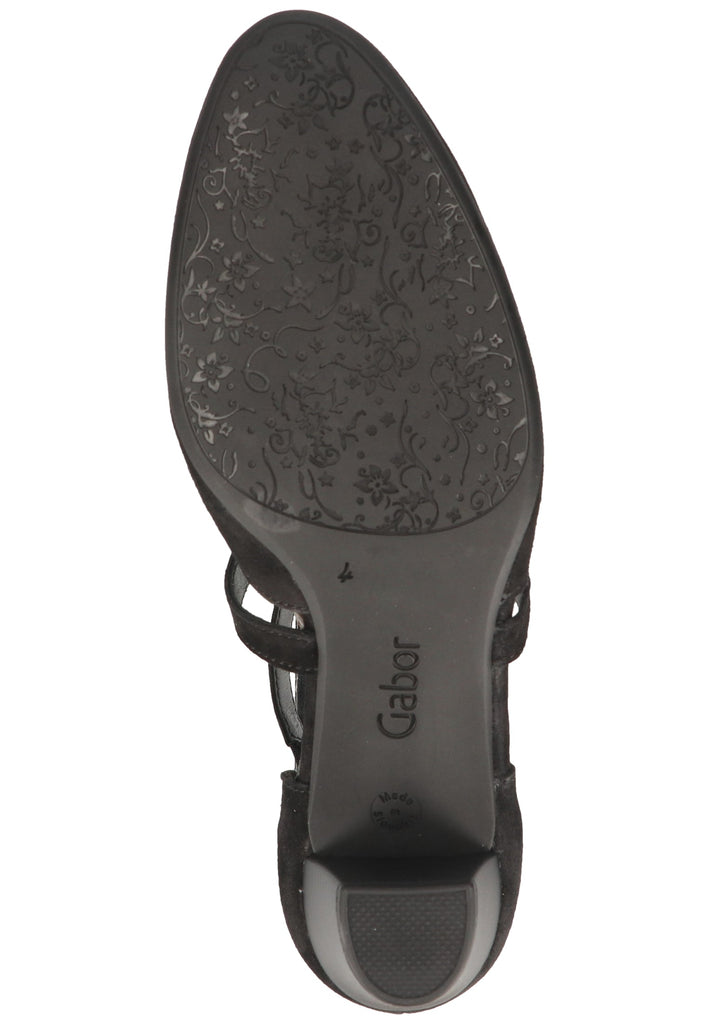 Gabor Pumps Lederimitat Schwarz - surf4shoes