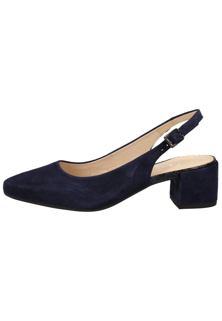 Gabor Pumps Samt Blau - surf4shoes